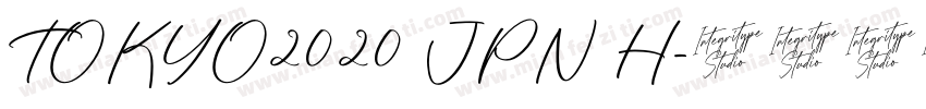 TOKYO2020 JPN H字体转换